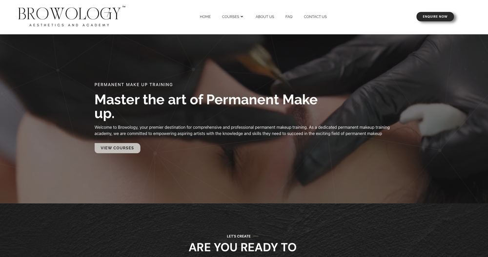 Browology website built by 24digital